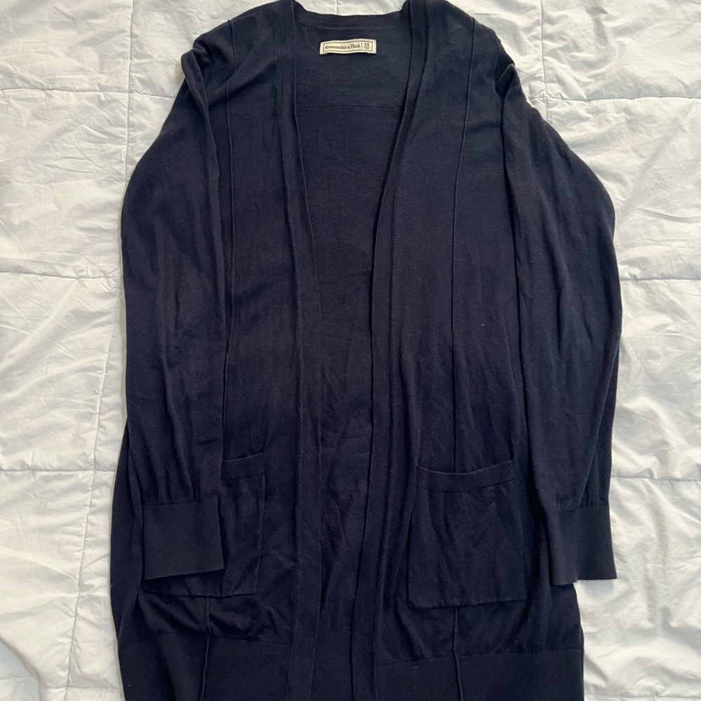 Abercrombie & Fitch Dark Blue Cardigan